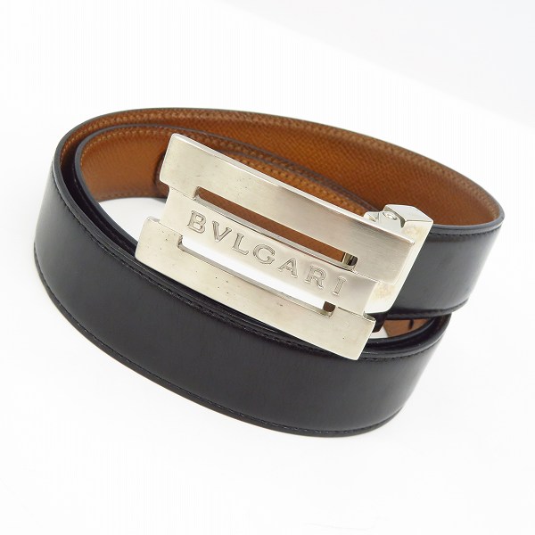 実際に弊社で買取させて頂いたBVLGARI/ブルガリ ロゴレザーベルト ブラック