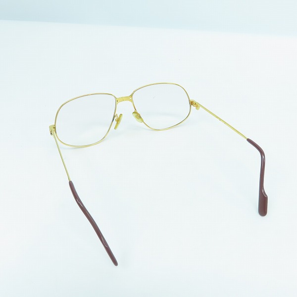 実際に弊社で買取させて頂いたCartier/カルティエ メガネ/アイウェア 度入り ゴールドの画像 1枚目