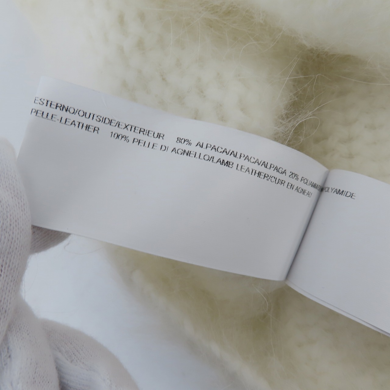 実際に弊社で買取させて頂いたRick Owens/リックオウエンス 13FW 袖切替ニット RP13F62010-WAL/Sの画像 4枚目