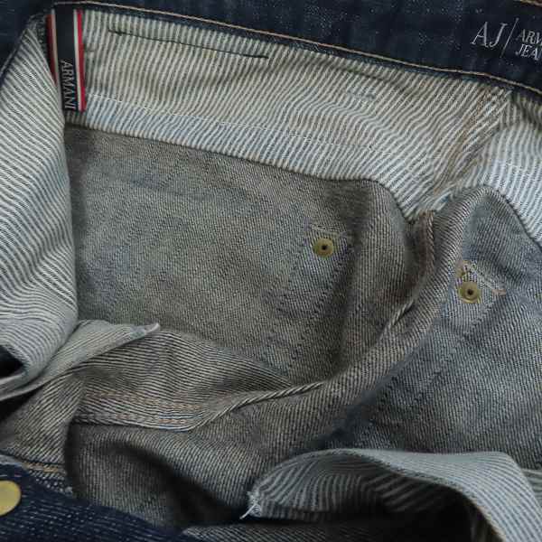 実際に弊社で買取させて頂いたARMANI JEANS/アルマーニジーンズ ペイント デニムパンツ/31の画像 9枚目