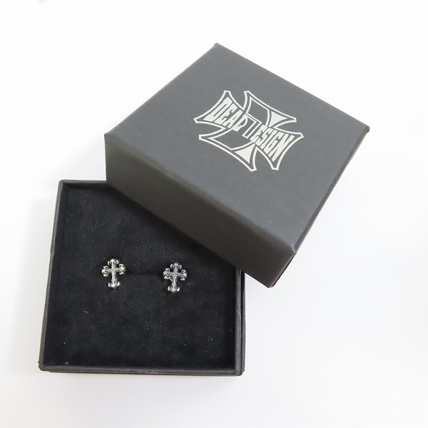 実際に弊社で買取させて頂いたDEAL DESIGN/ディールデザイン  GLクロススタッズ ピアスの画像 6枚目