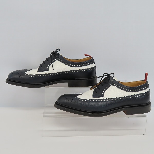 実際に弊社で買取させて頂いたBLACK FLEECE BY BROOKS BROTHERS/ブラックフリース 2toneウイングチップ シューズ 29237026/8Dの画像 2枚目