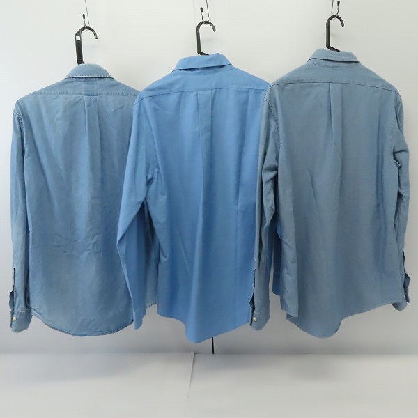 実際に弊社で買取させて頂いたBROOKS BROTHERS/ブルックスブラザーズ 長袖シャツ ブルー系 M/3点セットの画像 1枚目