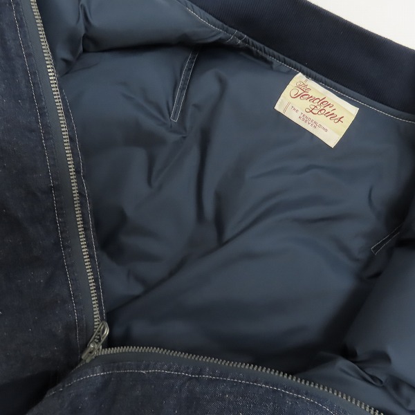 実際に弊社で買取させて頂いたTENDERLOIN/テンダーロイン 16AW デニム MA-1ダウンジャケット/Sの画像 2枚目