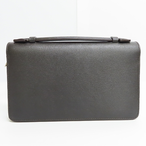 実際に弊社で買取させて頂いたdunhill/ダンヒル ダブルジップオーガナイザー セカンドバッグの画像 1枚目