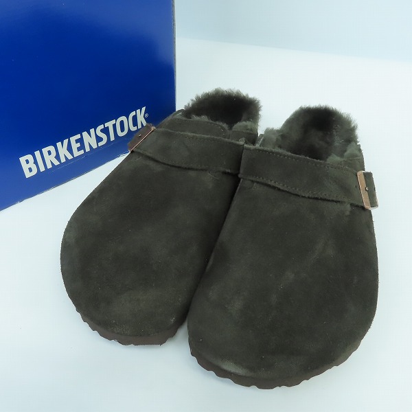 実際に弊社で買取させて頂いたBIRKENSTOCK/ビルケンシュトック BOSTON BS/ボストン スエード ファー スリッポン/サンダル 0060461/28
