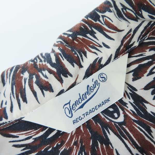 実際に弊社で買取させて頂いたTENDERLOIN/テンダーロイン T-RAYON SHT WOLF ウルフ柄 レーヨンシャツ/Sの画像 2枚目