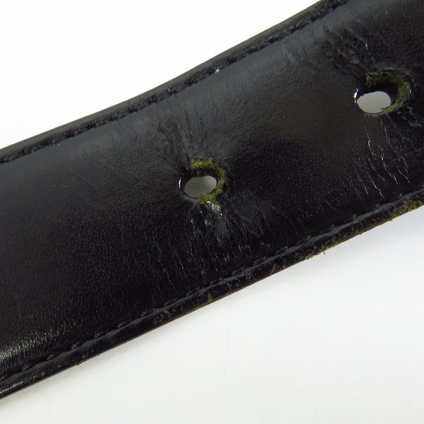 実際に弊社で買取させて頂いたBVLGARI/ブルガリ ロゴレザーベルト ブラックの画像 5枚目