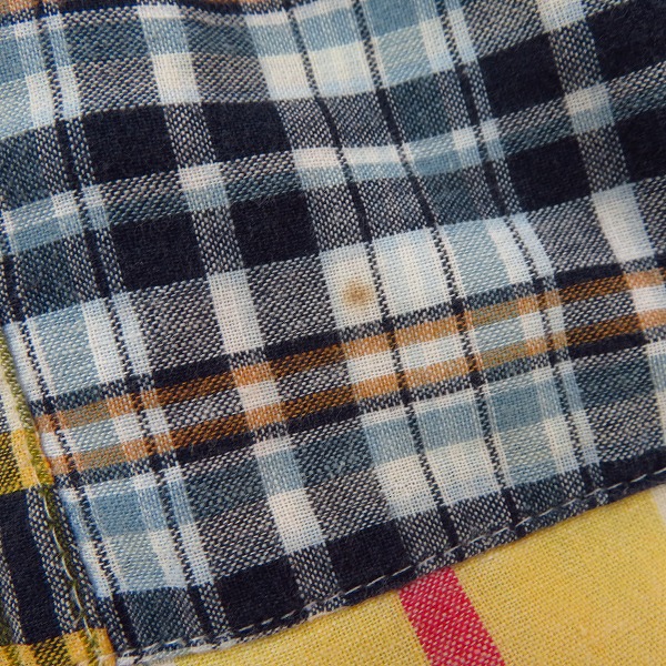 実際に弊社で買取させて頂いたBEAMS×Dickies/ビームス×ディッキーズ チェック柄パッチワーク ハーフパンツ/ショートパンツ/34の画像 8枚目