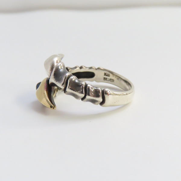 実際に弊社で買取させて頂いた【ギャラ付】Bloody Mary/ブラッディマリー K18 スシュムナーリング/17号の画像 2枚目