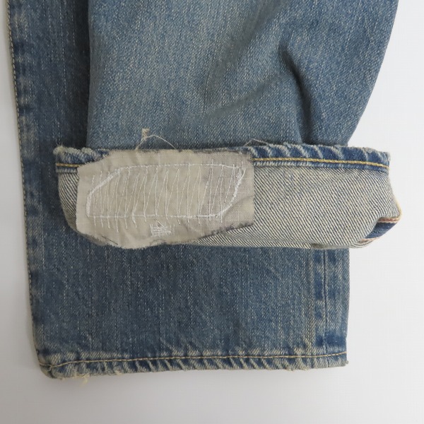 実際に弊社で買取させて頂いたHYSTERIC GLAMOUR×MIHARA YASUHIRO/ヒステリックグラマー×ミハラヤスヒロ リペア加工デニムパンツ 0234AP11/34の画像 7枚目