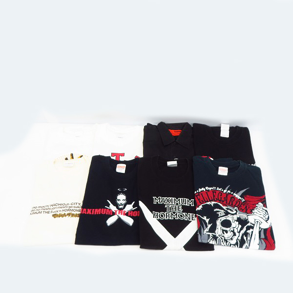 実際に弊社で買取させて頂いたMAXIMUM THE HORMONE/マキシマムザホルモン ホルモン バンドTシャツ/シャツ 8点セット
