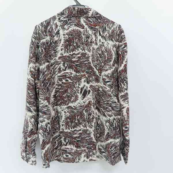 実際に弊社で買取させて頂いたTENDERLOIN/テンダーロイン T-RAYON SHT WOLF ウルフ柄 レーヨンシャツ/Sの画像 1枚目