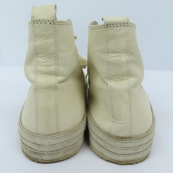 実際に弊社で買取させて頂いたANN DEMEULEMEESTER/アン ドゥムルメステール ハイカット レザー スニーカー ホワイト 41の画像 1枚目