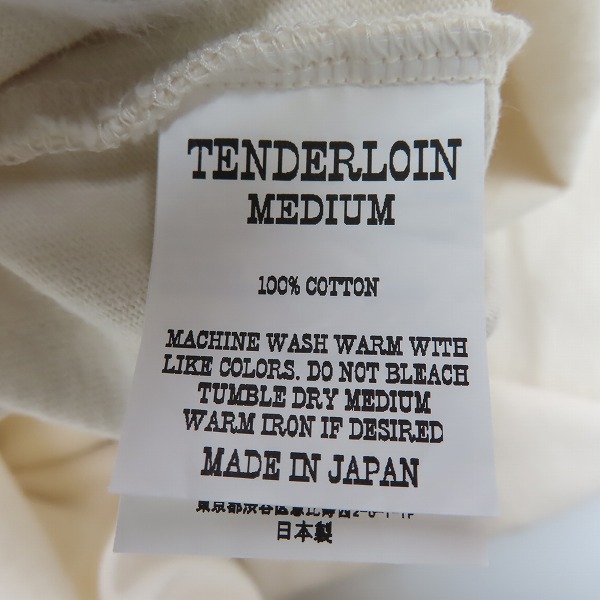 実際に弊社で買取させて頂いた【未使用】TENDERLOIN/テンダーロイン FOOTBALL SHT/フットボールシャツ カットソー NATURAL/Mの画像 3枚目