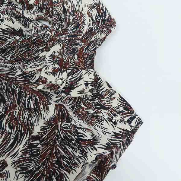 実際に弊社で買取させて頂いたTENDERLOIN/テンダーロイン T-RAYON SHT WOLF ウルフ柄 レーヨンシャツ/Sの画像 6枚目