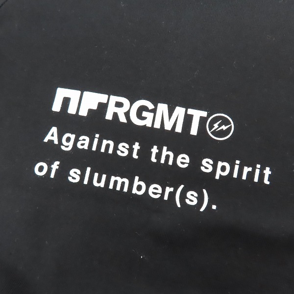 実際に弊社で買取させて頂いた【未使用】NF×FRAGMENT DESIGN/エヌエフ×フラグメントデザイン コラボ NFRGMT ロゴTシャツ ブラック/Mの画像 5枚目