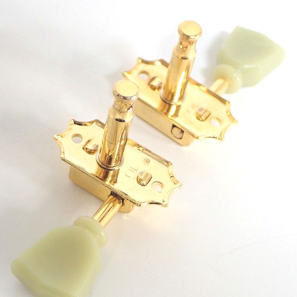 実際に弊社で買取させて頂いたEpiphone/エピフォン DELUXE エレキギター用 3対3ペグ ゴールドパーツの画像 3枚目