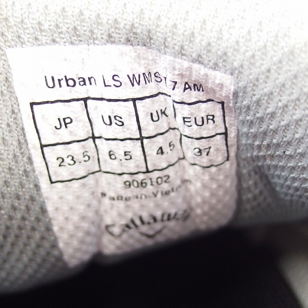 実際に弊社で買取させて頂いたCallaway/キャロウェイ urban LS 17AM ゴルフシューズ ホワイト×ピンク 906102/23.5cmの画像 6枚目