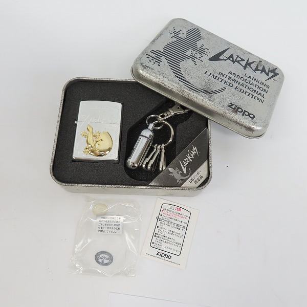 ZIPPO/ジッポー LARKINS/ラーキンス キーホルダー付き 96年製の買取 