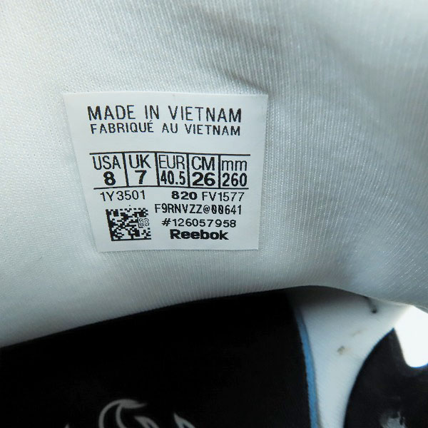 実際に弊社で買取させて頂いたREEBOK/リーボック INSTAPUMP FURY/インスタポンプ フューリー AYANNA AIR/アヤナ エア スニーカー FV1577/26.0の画像 5枚目