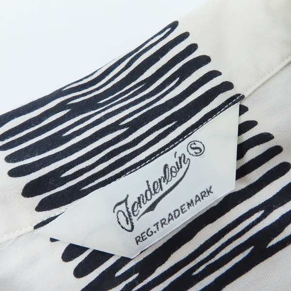 実際に弊社で買取させて頂いた【未使用】TENDERLOIN/テンダーロイン RAYON SHT C レーヨンシャツ ブラック/ホワイト/Sの画像 2枚目