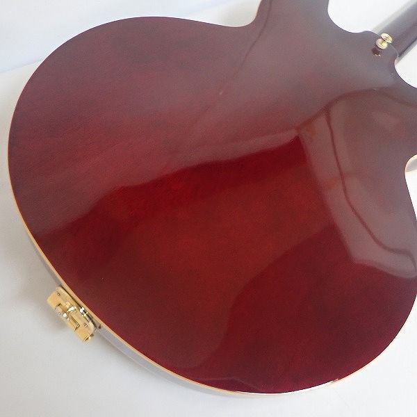 実際に弊社で買取させて頂いた★Epiphone/エピフォン Custom Shop Limited Edition Riviera P-93 WR/Wine Red リビエラ セミアコ ソフトケース付の画像 7枚目