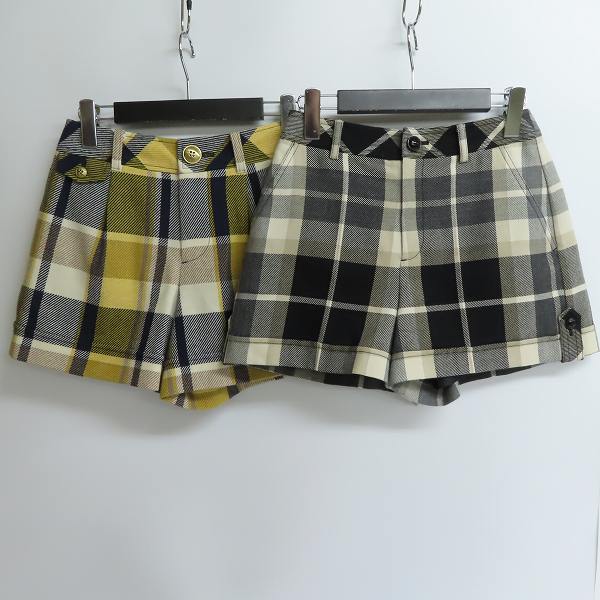 実際に弊社で買取させて頂いたBURBERRY BLUE LABEL/バーバリーブルーレーベル チェック ハーフパンツ/ショーツ 36/2点セット