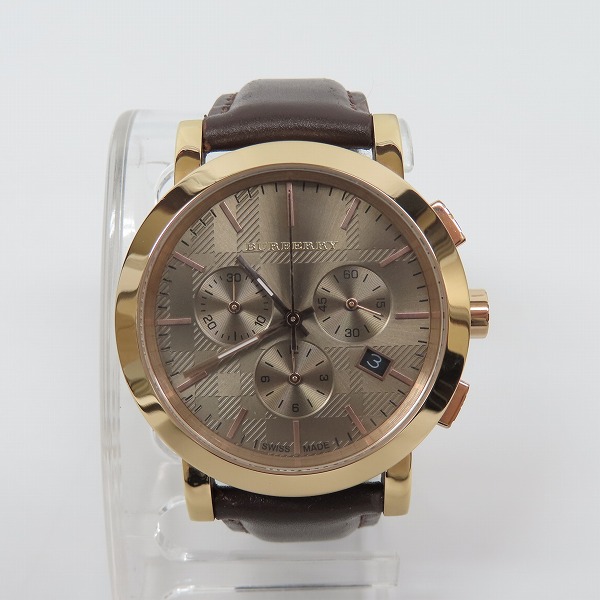 実際に弊社で買取させて頂いたBURBERRY/バーバリー クロノグラフ メンズ 腕時計 BU1863【動作未確認】