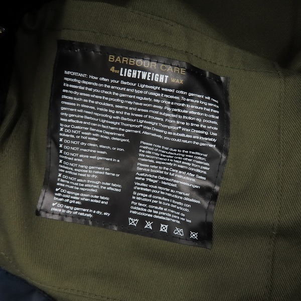 実際に弊社で買取させて頂いたBarbour×KAPTAIN SUNSHINE/バブアー × キャプテンサンシャイン 21SS Stand Collar Traveller コート 2002351/40の画像 3枚目