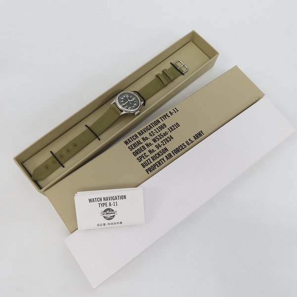 実際に弊社で買取させて頂いたBUZZ RICKSON'S/バズリクソンズ Type A-11 ミリタリー リスト ウォッチ/BR02613の画像 6枚目