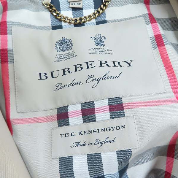 実際に弊社で買取させて頂いたBURBERRY/バーバリー THE KENSINGTON ケンジントン トレンチコート/Mの画像 2枚目