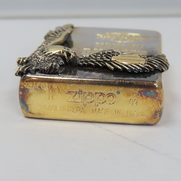 実際に弊社で買取させて頂いたZIPPO/ジッポー Harley Davidson/ハーレーダビッドソン メタル貼り 2009年製 の画像 4枚目