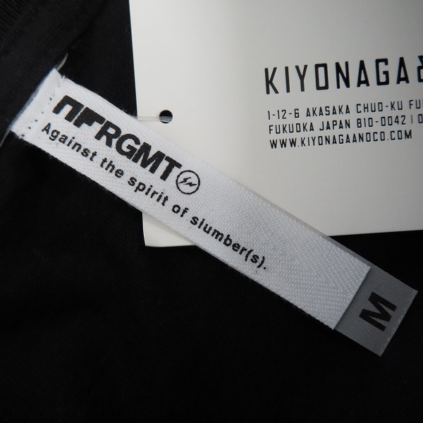 実際に弊社で買取させて頂いた【未使用】NF×FRAGMENT DESIGN/エヌエフ×フラグメントデザイン コラボ NFRGMT ロゴTシャツ ブラック/Mの画像 2枚目