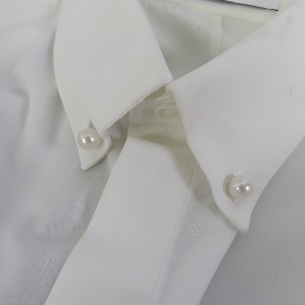実際に弊社で買取させて頂いた【JPタグ】GIVENCHY/ジバンシィ パールボタンダウン テープデザイン 長袖シャツ 15J 6022 352/38の画像 7枚目