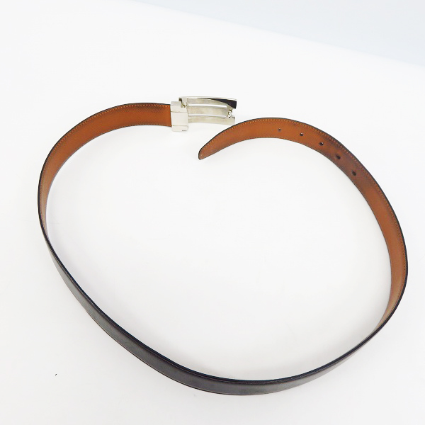 実際に弊社で買取させて頂いたBVLGARI/ブルガリ ロゴレザーベルト ブラックの画像 6枚目