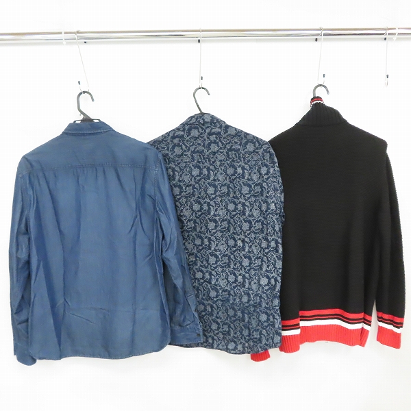 実際に弊社で買取させて頂いたARMANI EXCHANGE/アルマーニエクスチェンジ 長袖シャツ/ニットジャケット/M/L 3点セットの画像 1枚目