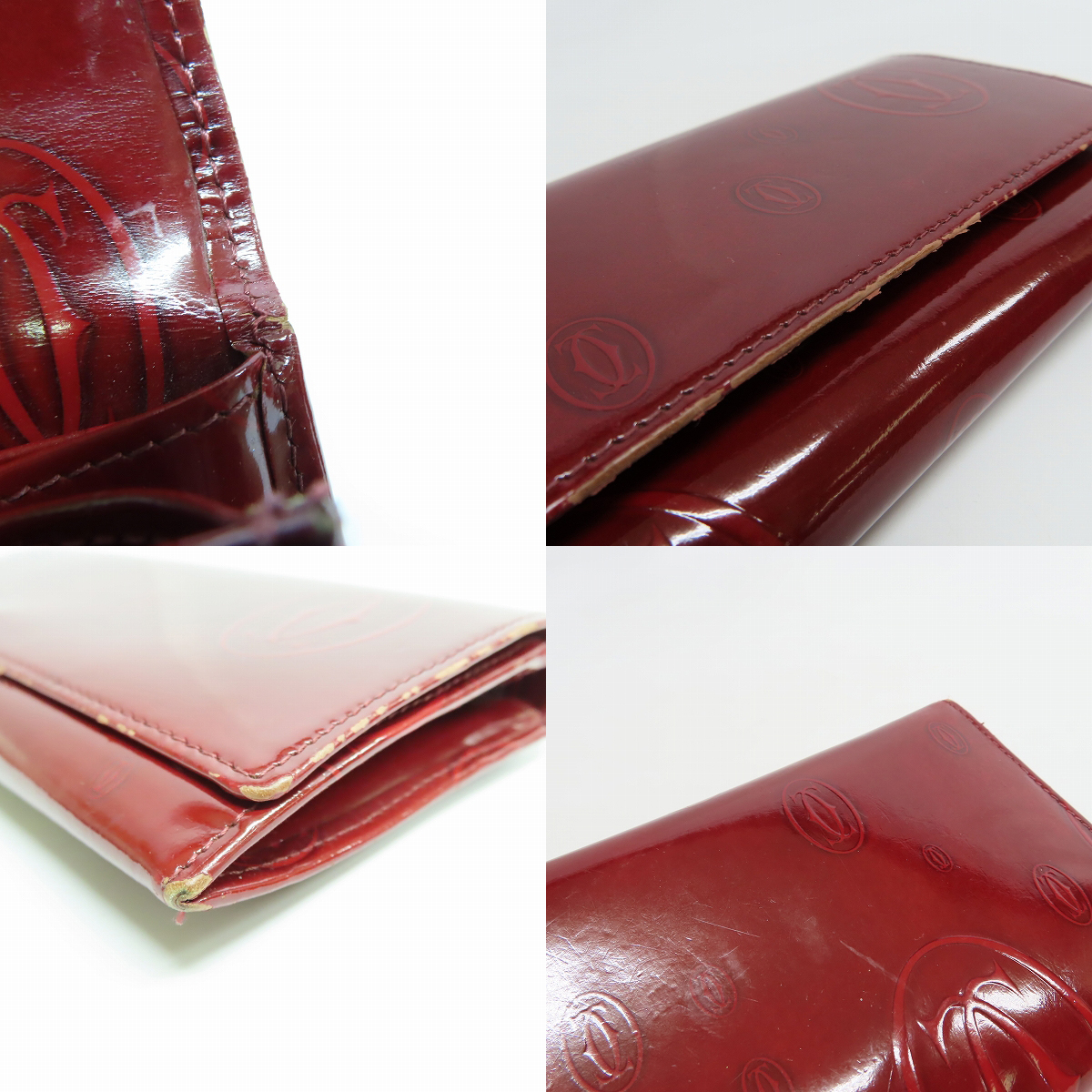 実際に弊社で買取させて頂いたCartier/カルティエ ハッピーバースデー 二つ折り 長財布 L3000722の画像 7枚目