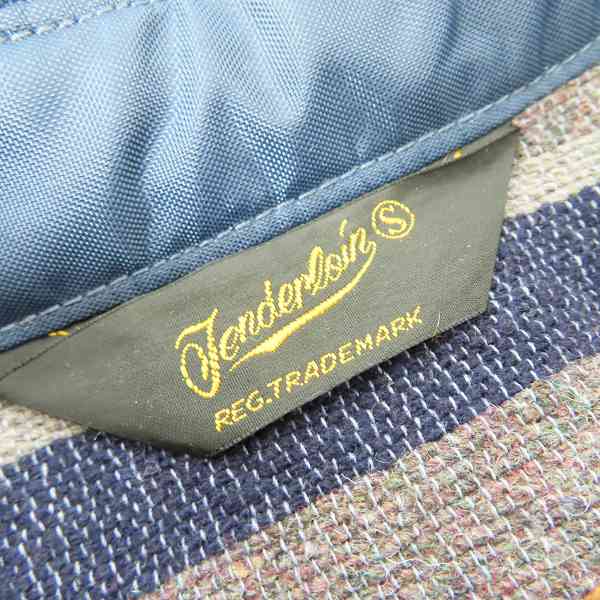 実際に弊社で買取させて頂いたTENDERLOIN/テンダーロイン 裏地ストライプ 中綿入りナイロンジャケット/Sの画像 2枚目