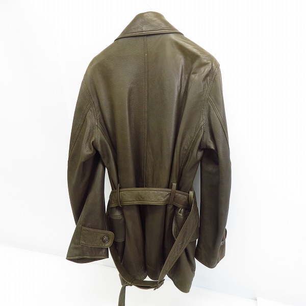 実際に弊社で買取させて頂いたPaul Smith LONDON/ポールスミスロンドン 羊革 レザー トレンチコート/Lの画像 1枚目