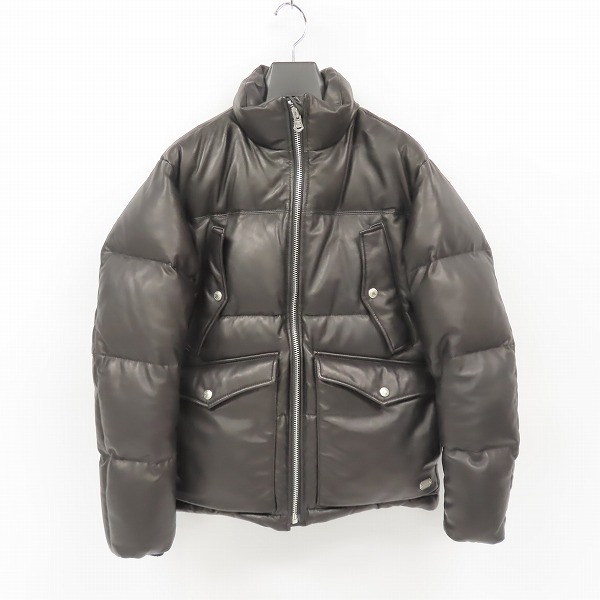 実際に弊社で買取させて頂いたTHE CRIMIE/クライミー SHEEP LEATHER DOWN JACKET/羊革 レザー ダウン ジャケット CR1-02L5-JK43/S