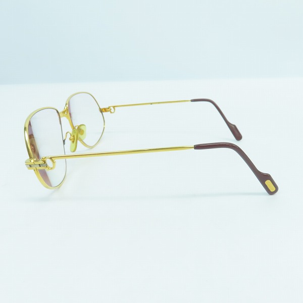 実際に弊社で買取させて頂いたCartier/カルティエ メガネ/アイウェア 度入り ゴールドの画像 2枚目