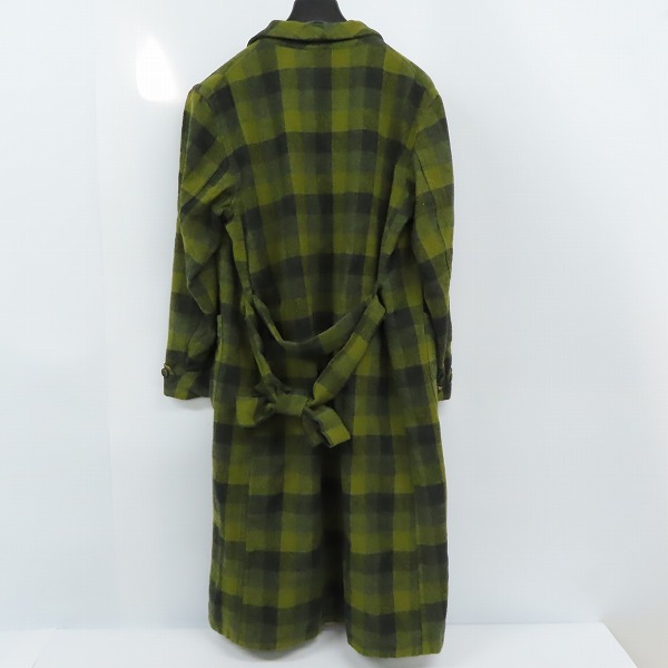 実際に弊社で買取させて頂いたTENDERLOIN/テンダーロイン ウール チェック柄 ガウンジャケット/Sの画像 1枚目