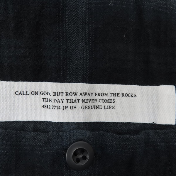 実際に弊社で買取させて頂いたTHE CRIMIE/クライミー 半袖 ボタンシャツ チェック柄 2点セットの画像 3枚目