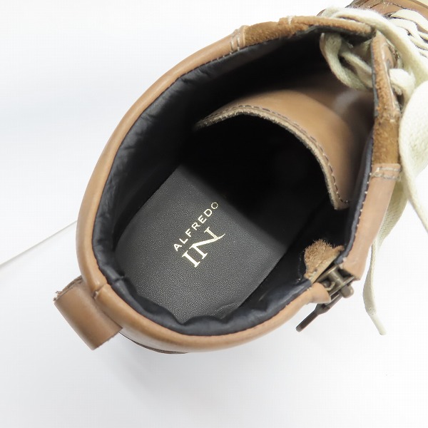 実際に弊社で買取させて頂いたalfredoBANNISTER IN/アルフレッドバニスター サイドジップ レザーシューズ 5061208019/39の画像 4枚目