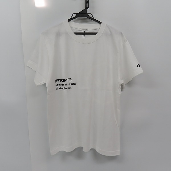 実際に弊社で買取させて頂いたNF×FRAGMENT DESIGN/エヌエフ×フラグメントデザイン コラボ NFRGMT ロゴTシャツ ホワイト/M