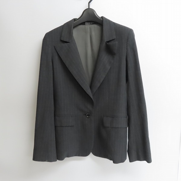 実際に弊社で買取させて頂いたHYSTERICS/ヒステリックス ストライプ ジャケット グレー/F