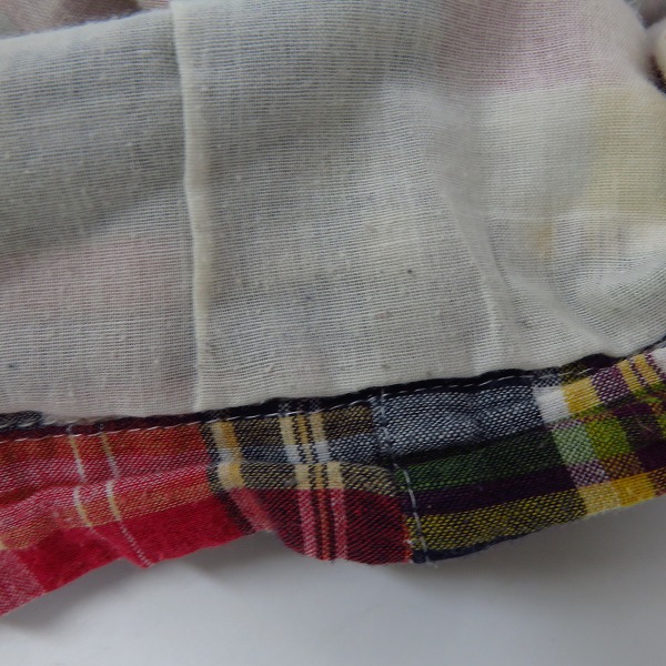 実際に弊社で買取させて頂いたBEAMS×Dickies/ビームス×ディッキーズ チェック柄パッチワーク ハーフパンツ/ショートパンツ/34の画像 9枚目