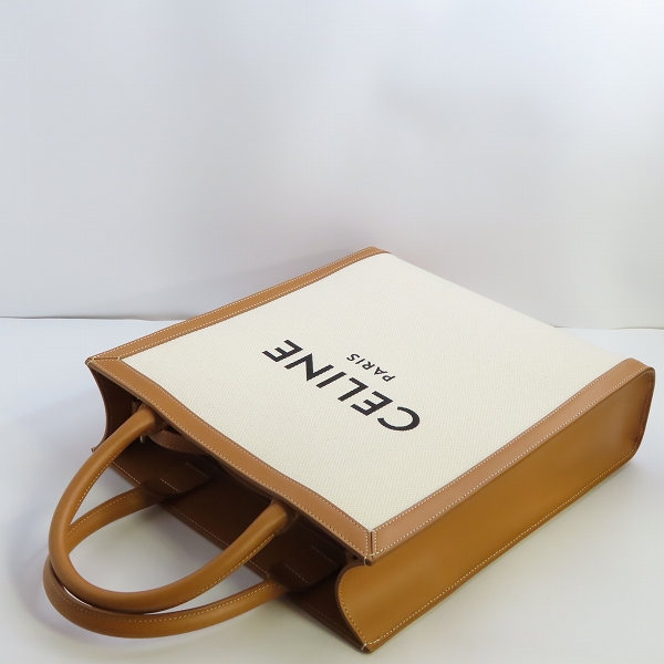 実際に弊社で買取させて頂いた【未使用】CELINE/セリーヌ 2way スモール バーティカルカバ キャンバストートバッグ 192082BNZ.02NTの画像 2枚目