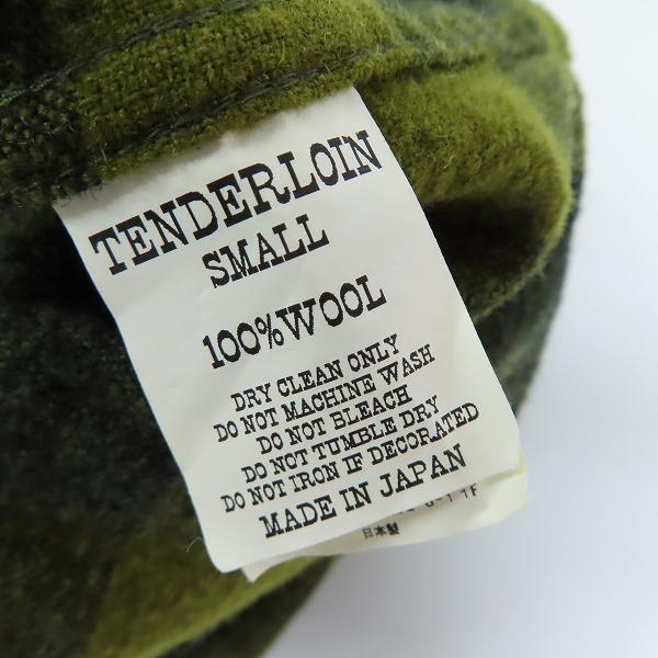 実際に弊社で買取させて頂いたTENDERLOIN/テンダーロイン ウール チェック柄 ガウンジャケット/Sの画像 3枚目